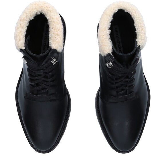 NIB Alexander Wang Andy Hiker Leather Ankle Boots - Picture 3 of 7